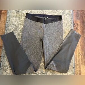 Nike Pro Hyper Warm Tight Training Gray Leggings